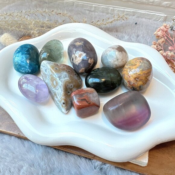 Set of 10 Crystal Tumbles - Picture 10 of 10